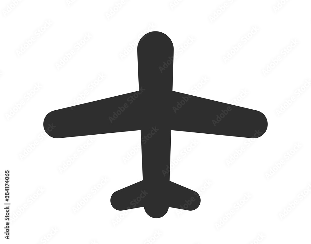 Plane icon vector shape, airplane jet silhouette symbol monochrome flat airport pictogram isolated on white pictogram Plane icon vector shape, airplane jet silhouette symbol monochrome flat airport pictogram isolated on white pictogram