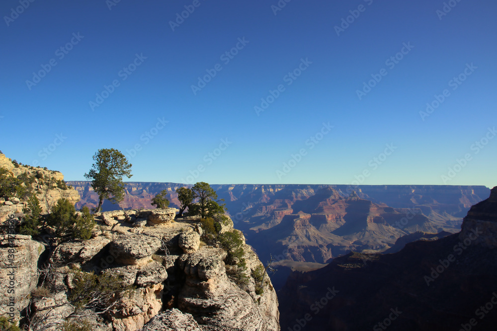 Naklejka premium Grand Canyon SouthRim after Beautiful Sunrise in Arizona, USA