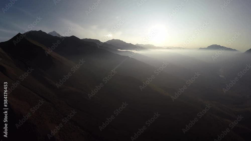 Caucasus, Ossetia. Midagrabin gorge. Sunset over the Sun Valley.
Caucasus, Ossetia. Midagrabin gorge. Sunset over the Sun Valley.