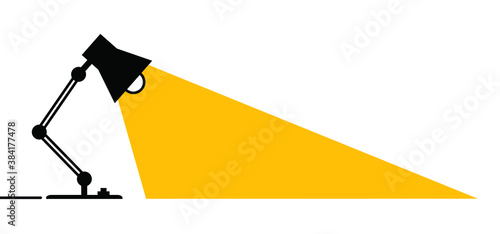 Night table, office desktop lamp. Comic brain electric lamps idea concept. Fun vector light bulb icon or sign ideas. Brilliant lightbulb education or invention pictogram banner.  line pattern.
