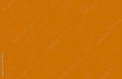 Halloween Background of pumpkin Orange gradation The height.