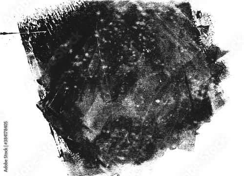 Black hand printed background grunge texture monoprint photo