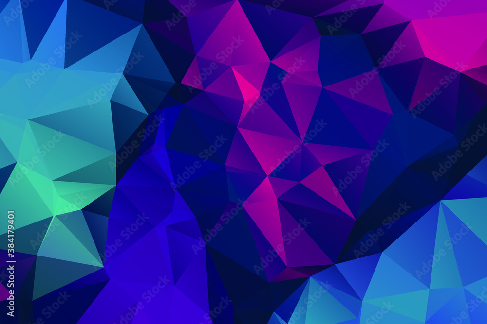 Abstract Color Polygon Background Design, Abstract Geometric Origami Style With Gradient. Presentation,Website, Backdrop, Cover,Banner,Pattern Template