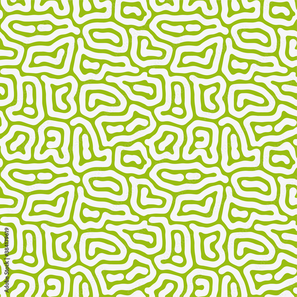 Organic seamless pattern. Abstract geometric textile print.