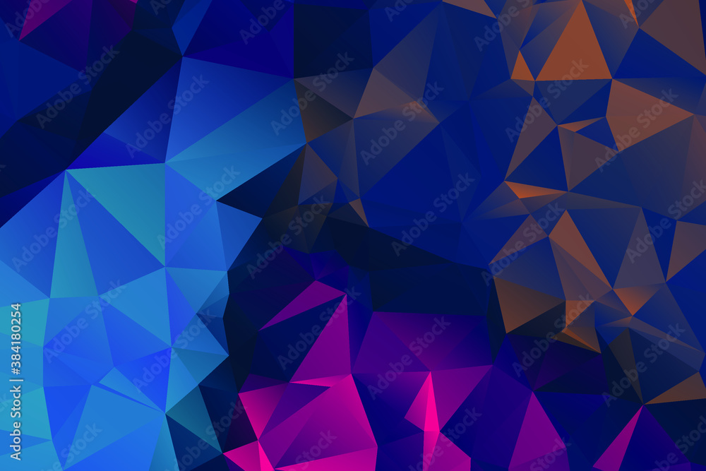 Obraz premium Abstract Color Polygon Background Design, Abstract Geometric Origami Style With Gradient. Presentation,Website, Backdrop, Cover,Banner,Pattern Template