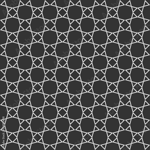 black and white background, seamless geometric pattern