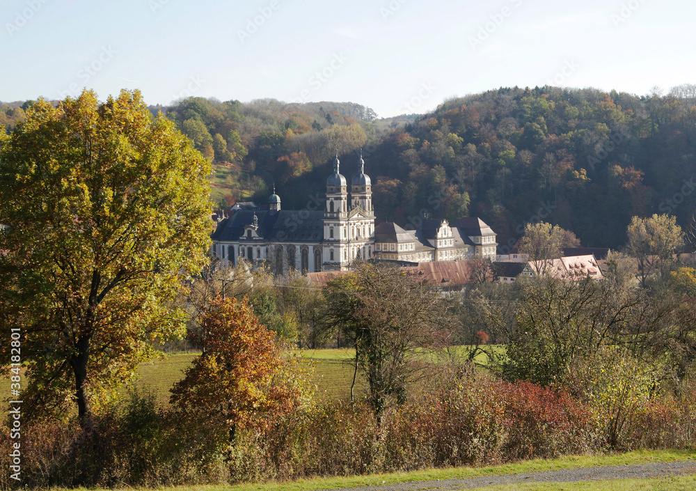 Obraz premium The monastery Schöntal in Hohenlohe, Germany, Europe.