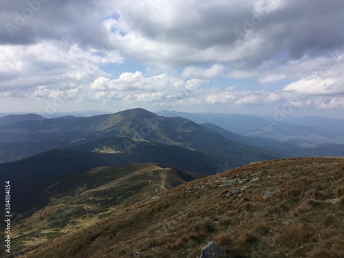 view from the top of mountain, Ukraine, Goverla, Hoverla