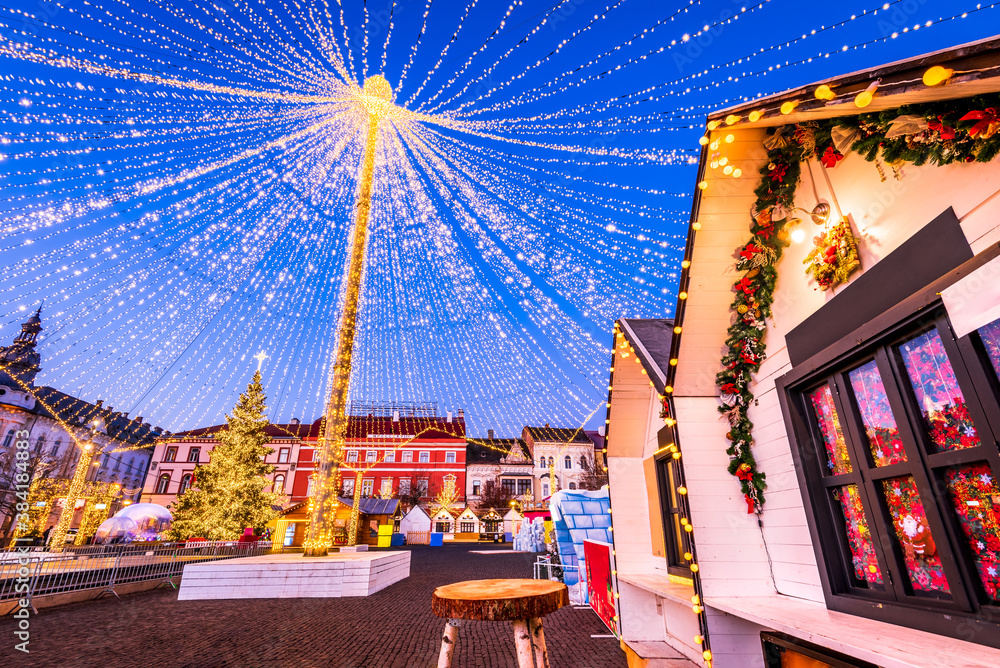 Cluj Christmas Market in Transylvania, Romania