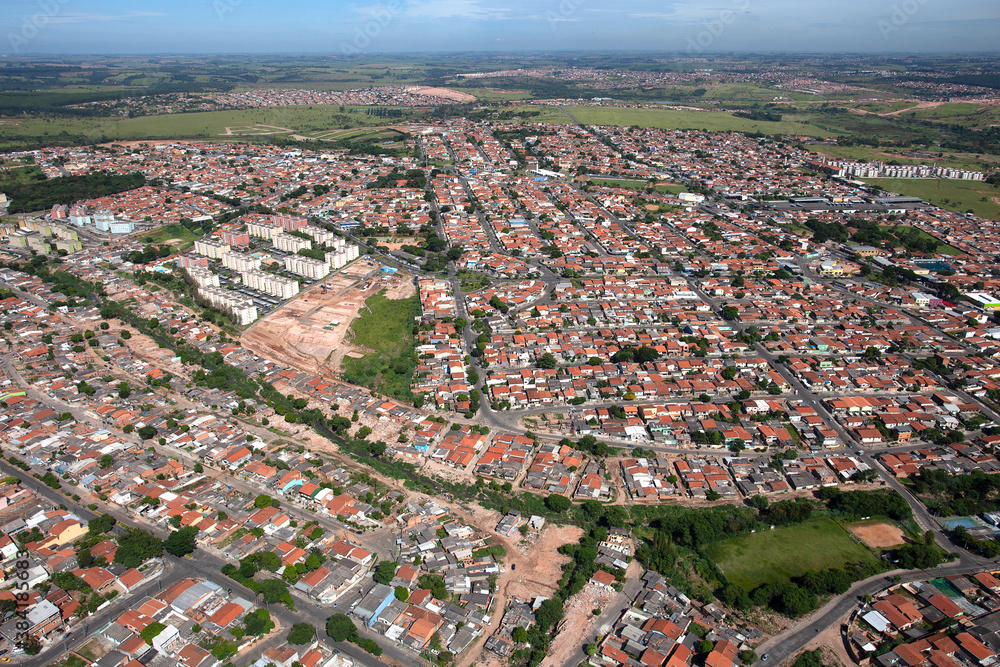 Obraz premium aerial view of the city