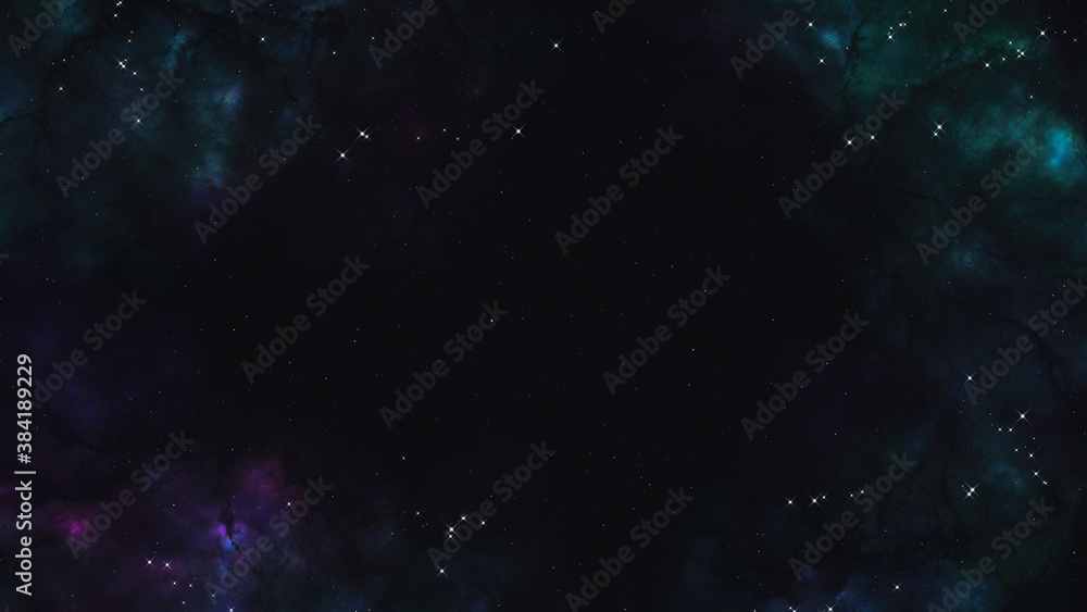 Fototapeta premium stars and nebula in space