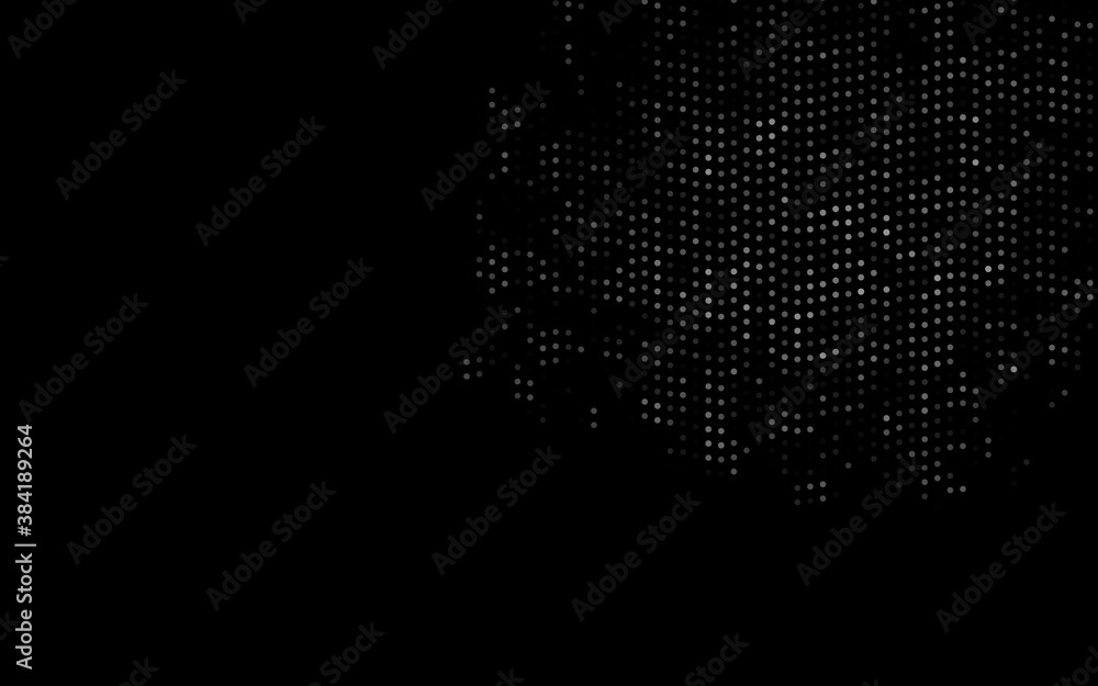 Dark Black vector texture with disks. Dark Black vector texture with disks.