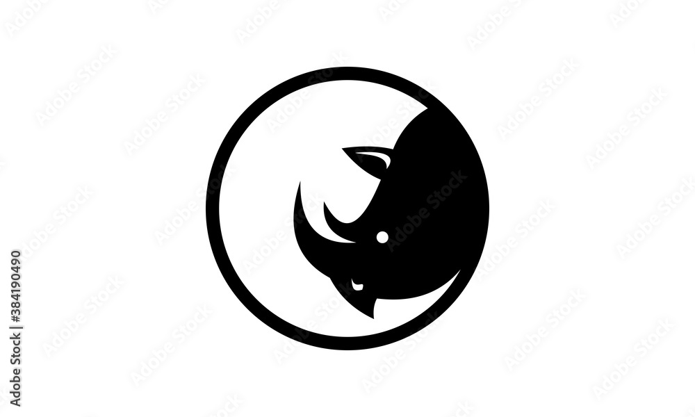 head of rhino logo