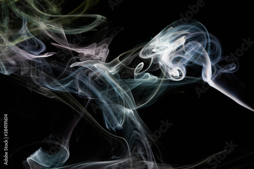 Abstract smoke swirls