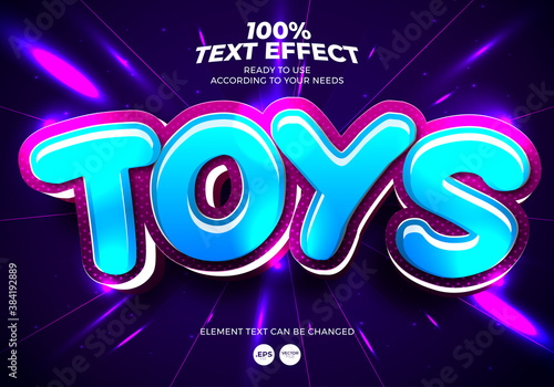 Toys Editable Text Effect