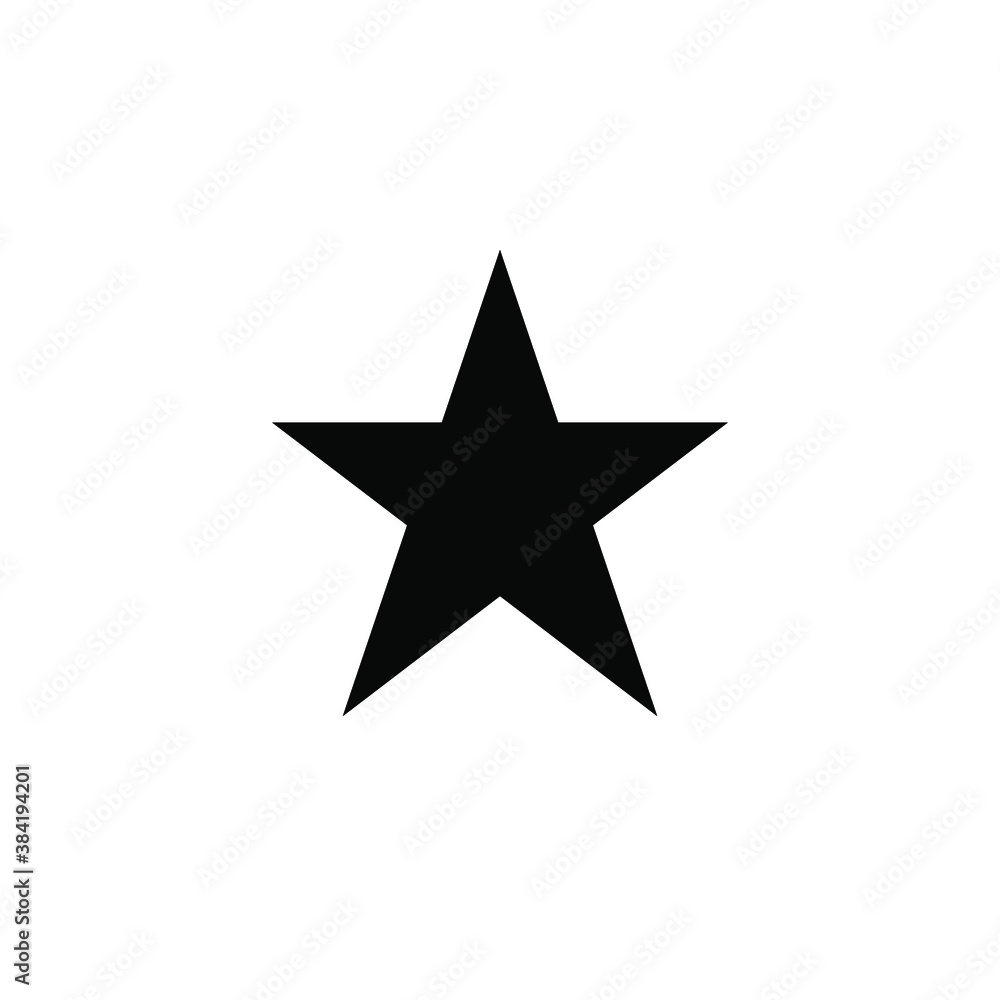 Black and white star icon with a different flat star style, vector illustration. eps 10 Black and white star icon with a different flat star style, vector illustration. eps 10