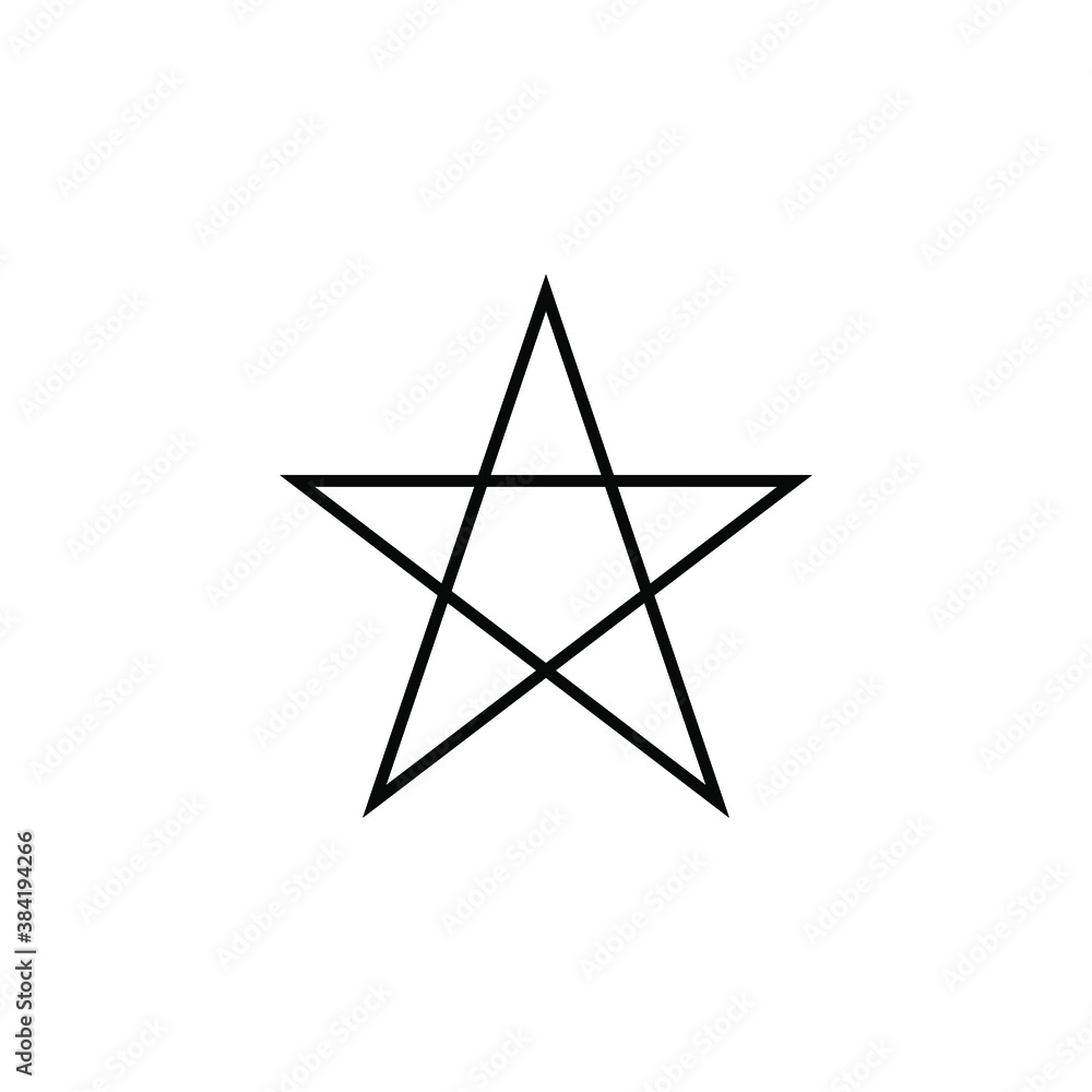 Black and white star icon with a different flat star style, vector illustration. eps 10 Black and white star icon with a different flat star style, vector illustration. eps 10