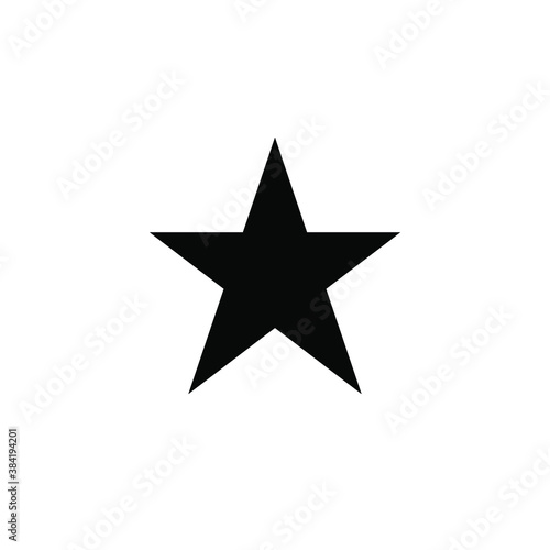 Black and white star icon with a different flat star style  vector illustration. eps 10