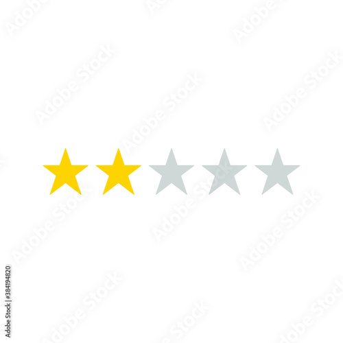 Fototapeta Naklejka Na Ścianę i Meble -  Stars rating icon set. Set of Gold star icons isolated on a blank background. eps 10