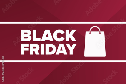 Black Friday concept. Template for background, banner, card, poster with text inscription. Vector EPS10 illustration.