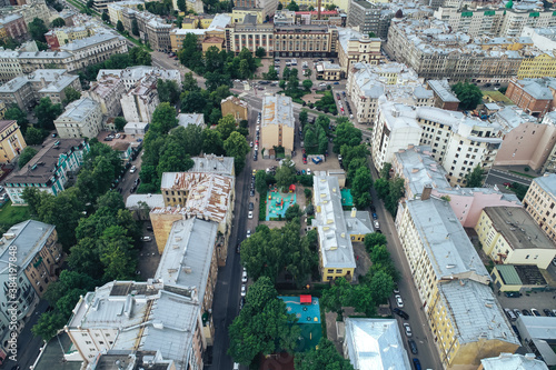 Aerial Townscape of Saint Petersburg City. Petrogradsky District photo