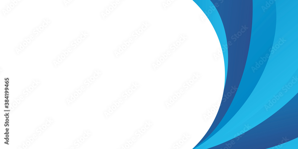 Obraz premium Abstract simple minimal blue wave curve presentation background with corporate concept