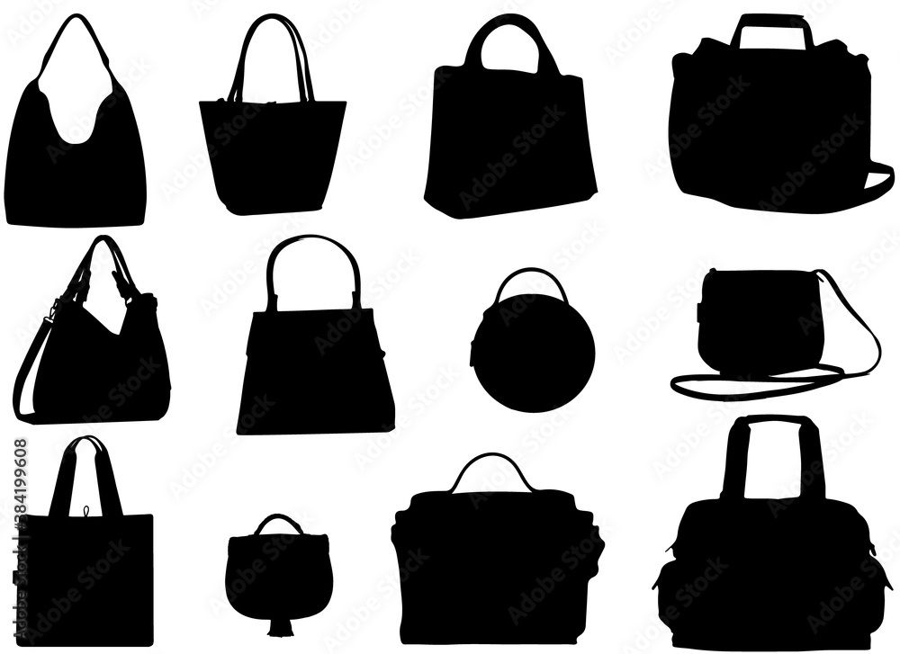 Fotografie women purses silhouette