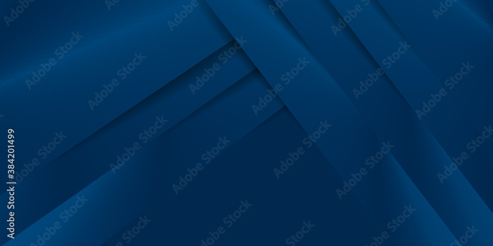 Obraz premium Modern dark blue abstract background with 3D overlap layer and shiny triangle