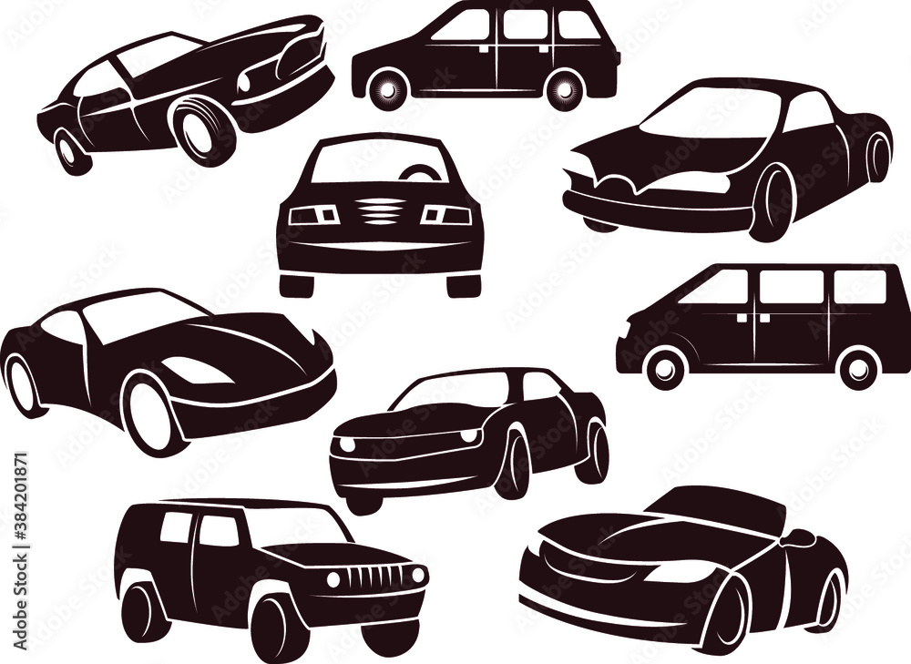 Fototapeta Collection Of Vector TNT Cars Icon Element