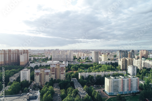 Aerial Townscape of Saint Petersburg City. Kalininsky District  © K-VV
