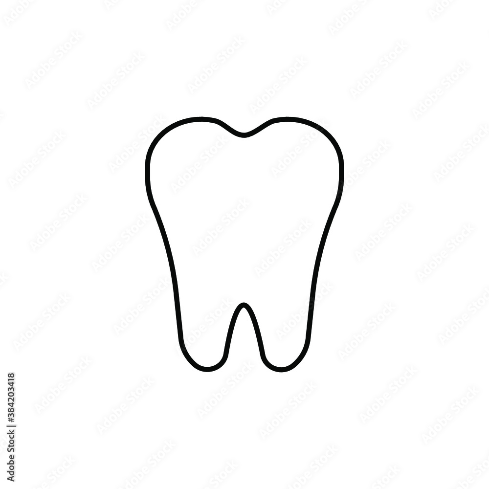 Tooth Icon. Isolated against a white background. eps 10 Tooth Icon. Isolated against a white background. eps 10