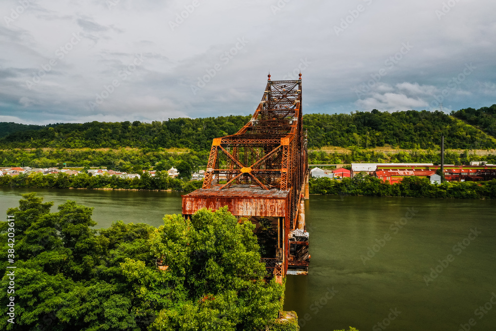 These are aerials of the abandoned cantilevered Bellaire Interstate