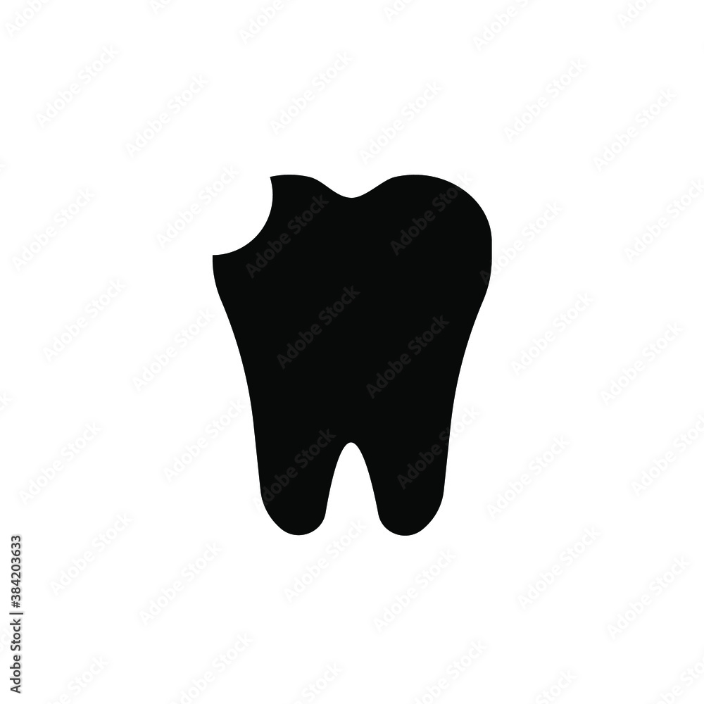 Tooth Icon. Isolated against a white background. eps 10 Tooth Icon. Isolated against a white background. eps 10
