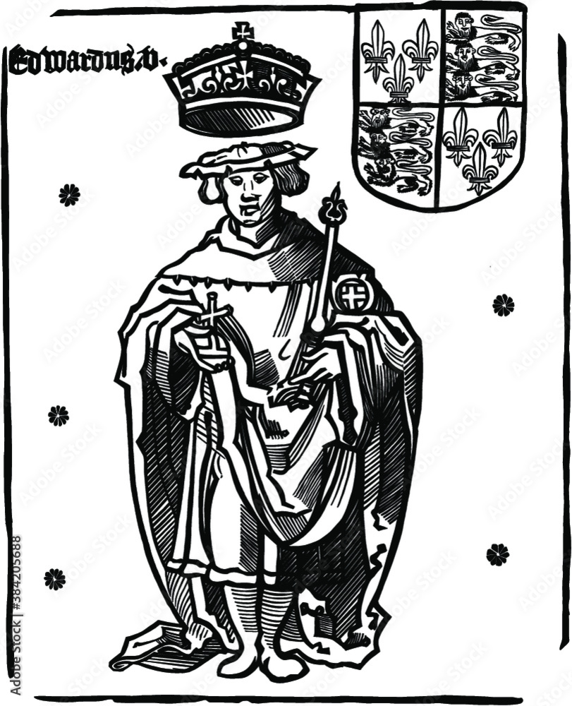 Edward V King of England
 - vector illustration with ABODE Fresco 