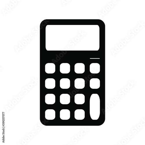 Lines calculator calculator. Sign of accounting. Calculate financial symbols. Geometric shapes. Random cross element. Design of a Linear Calculator icon. Vector with white background