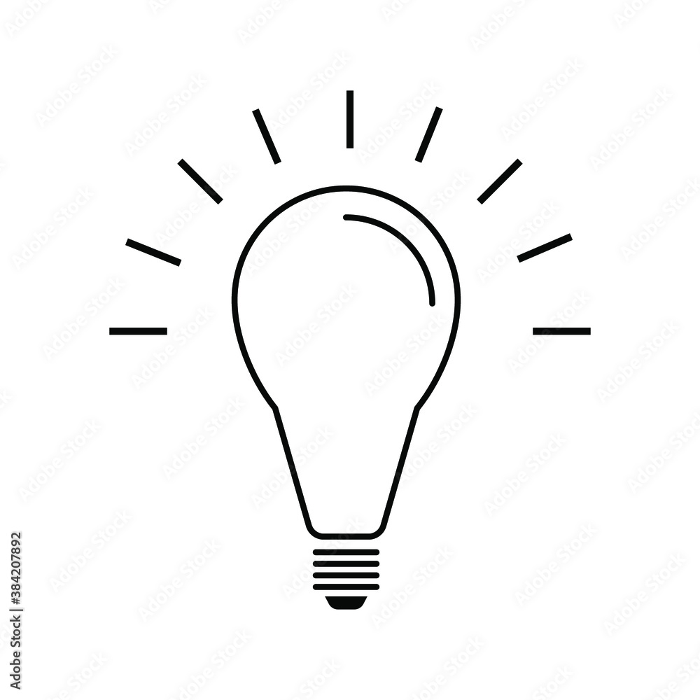 Light bulb icons in a simple design with a white background. EPS 10 Light bulb icons in a simple design with a white background. EPS 10