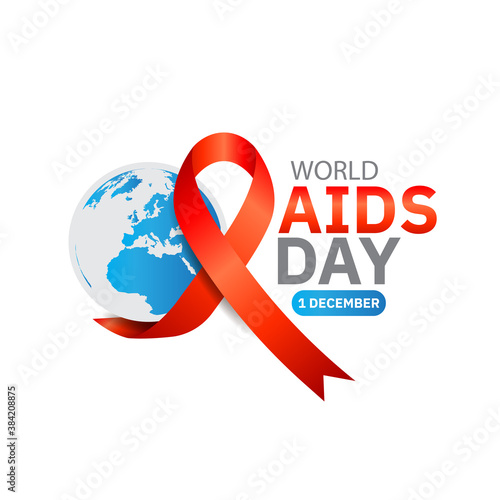 Aids Awareness. World Aids Day concept. Vector illustration