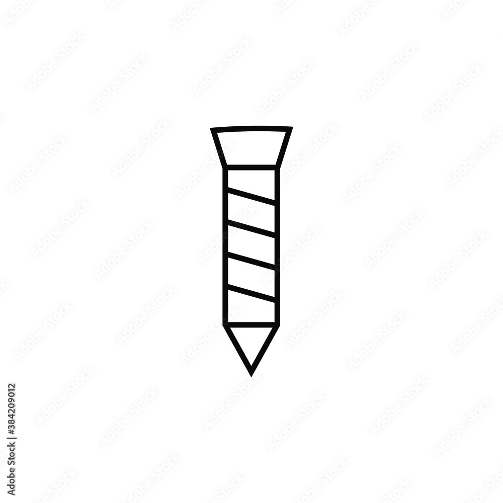 screw icon on a white background. eps 10 screw icon on a white background. eps 10