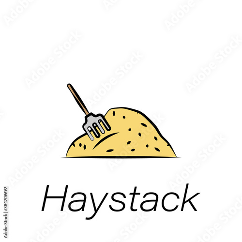haystack hand draw icon. Element of farming illustration icons. Signs and symbols can be used for web, logo, mobile app, UI, UX
