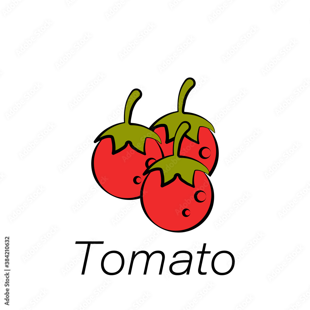tomato hand draw icon. Element of farming illustration icons. Signs and symbols can be used for web, logo, mobile app, UI, UX