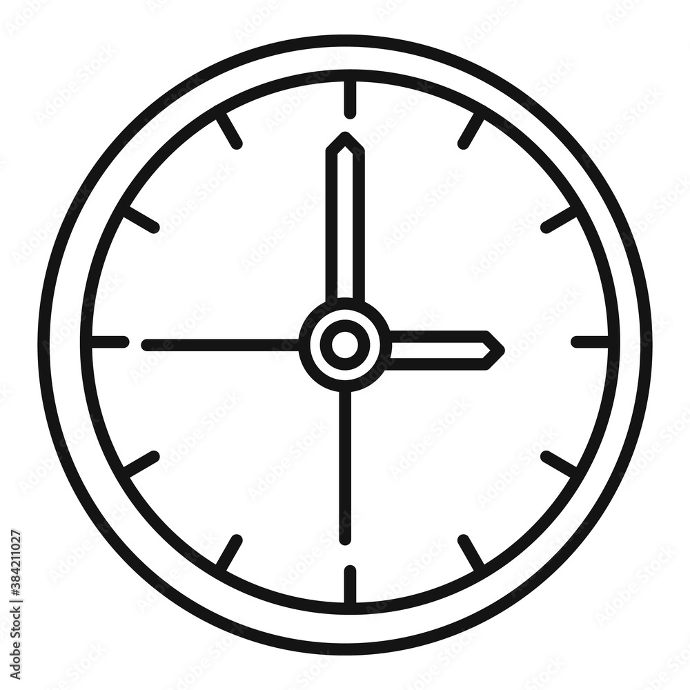 Deadline time clock icon. Outline deadline time clock vector icon for web design isolated on white background Deadline time clock icon. Outline deadline time clock vector icon for web design isolated on white background