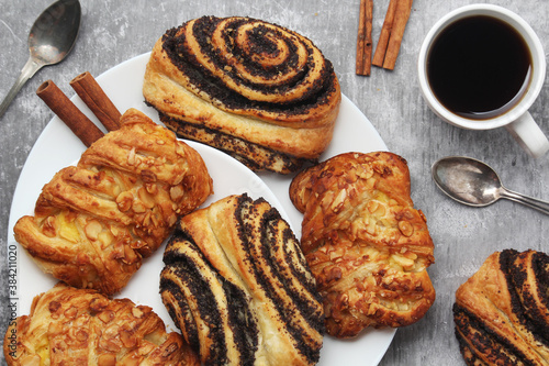 Photography Traditional Swedish fika - a coffee break with pastries