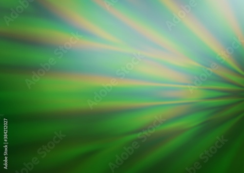 Light Green vector blurred bright background.