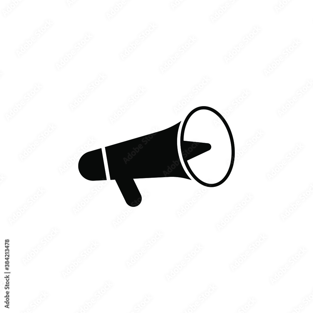 megaphone icon with a white background, eps 10 megaphone icon with a white background, eps 10