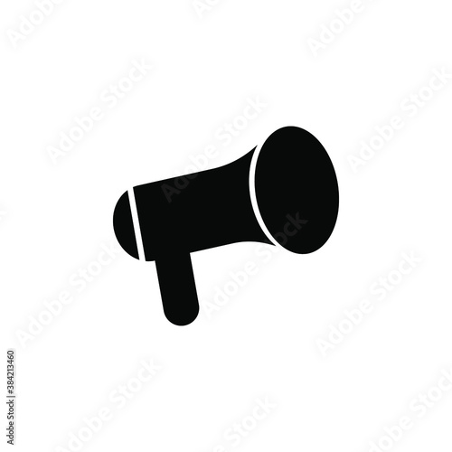 megaphone icon with a white background, eps 10