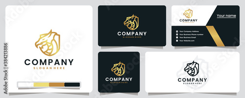 dragon shield , golden color , luxury , shield , logo design inspiration