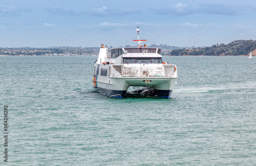 Ferry from Auckland to Rangitoto Island, New Zealand