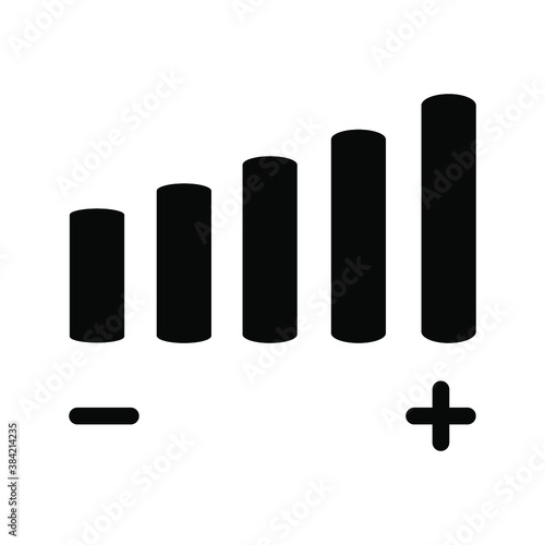 solated volume icon on a white background. Speaker volume mark icon. Simple sign audio volume vector icon. eps 10