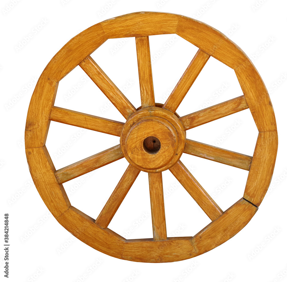 Old wheel from a cart