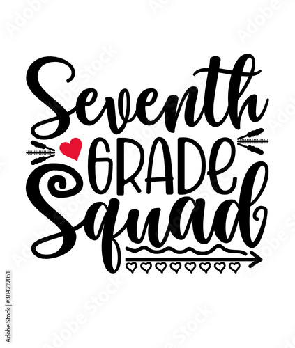 Seventh grade squad svg